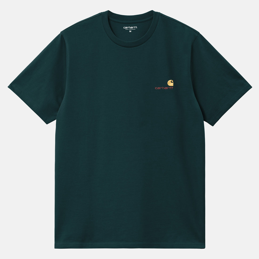 Carhartt WIP American Script T-Shirt - Deep Lagoon Grün Bild 1