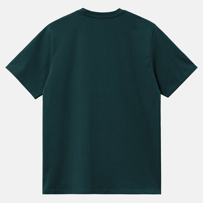 Carhartt WIP American Script T-Shirt - Deep Lagoon Grün Bild 2