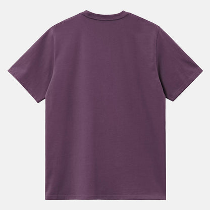 Carhartt WIP American Script T-Shirt - Huckeberry Lila Bild 2