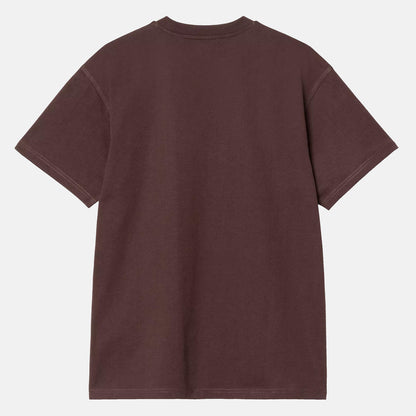 Carhartt WIP American Script T-Shirt - Palisander Rot Bild 2