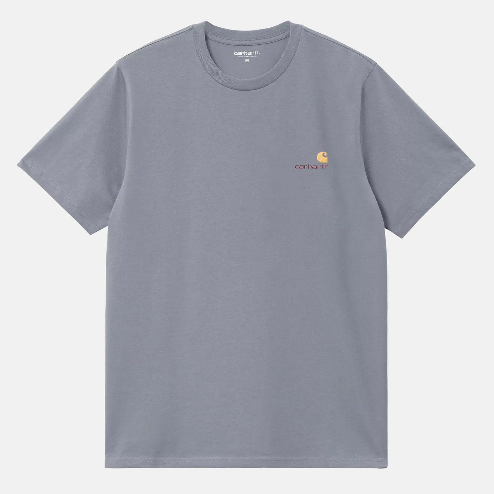 Carhartt WIP American Script T-Shirt - Shady Blue Blau Bild 1
