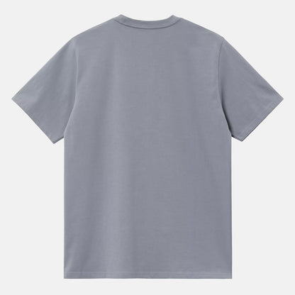 Carhartt WIP American Script T-Shirt - Shady Blue Blau Bild 2