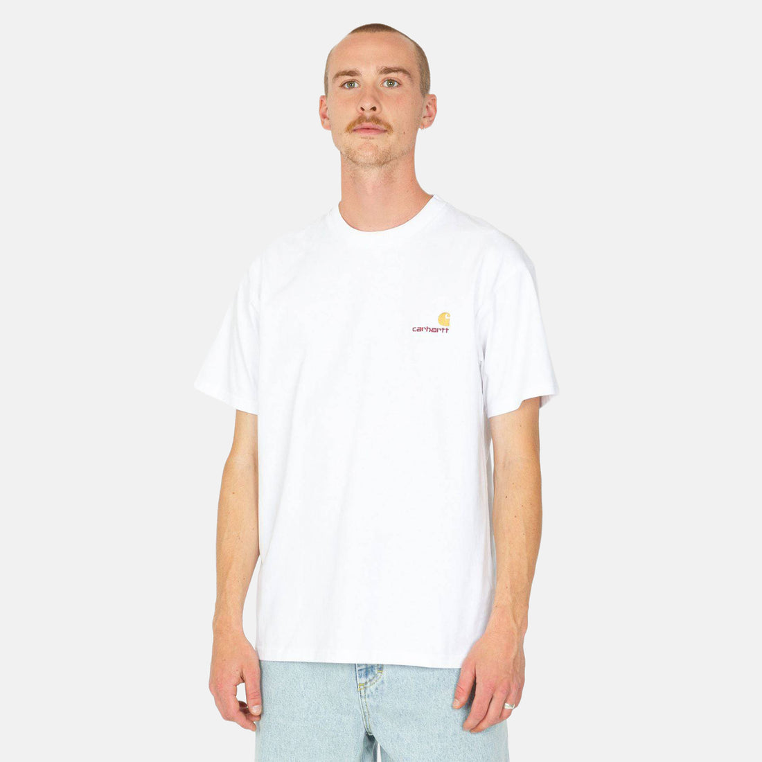 Carhartt WIP American Script T-Shirt - White Weiß Bild 1
