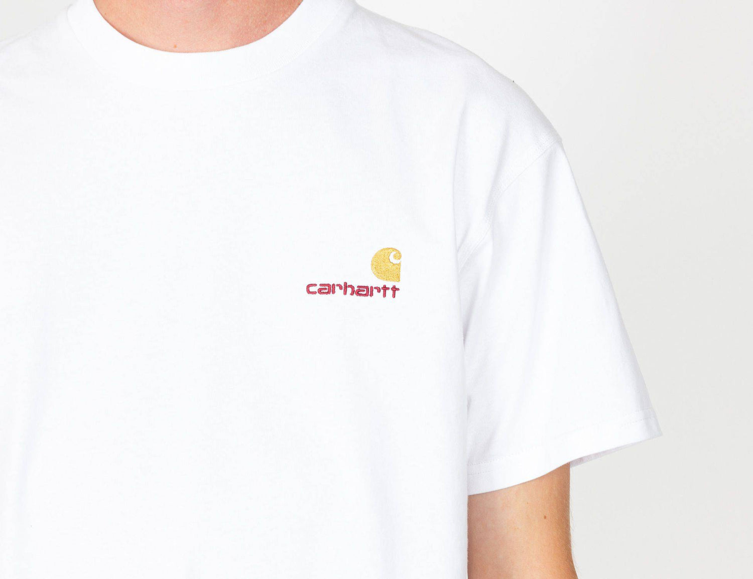 Carhartt WIP American Script T-Shirt - White Weiß Bild 2