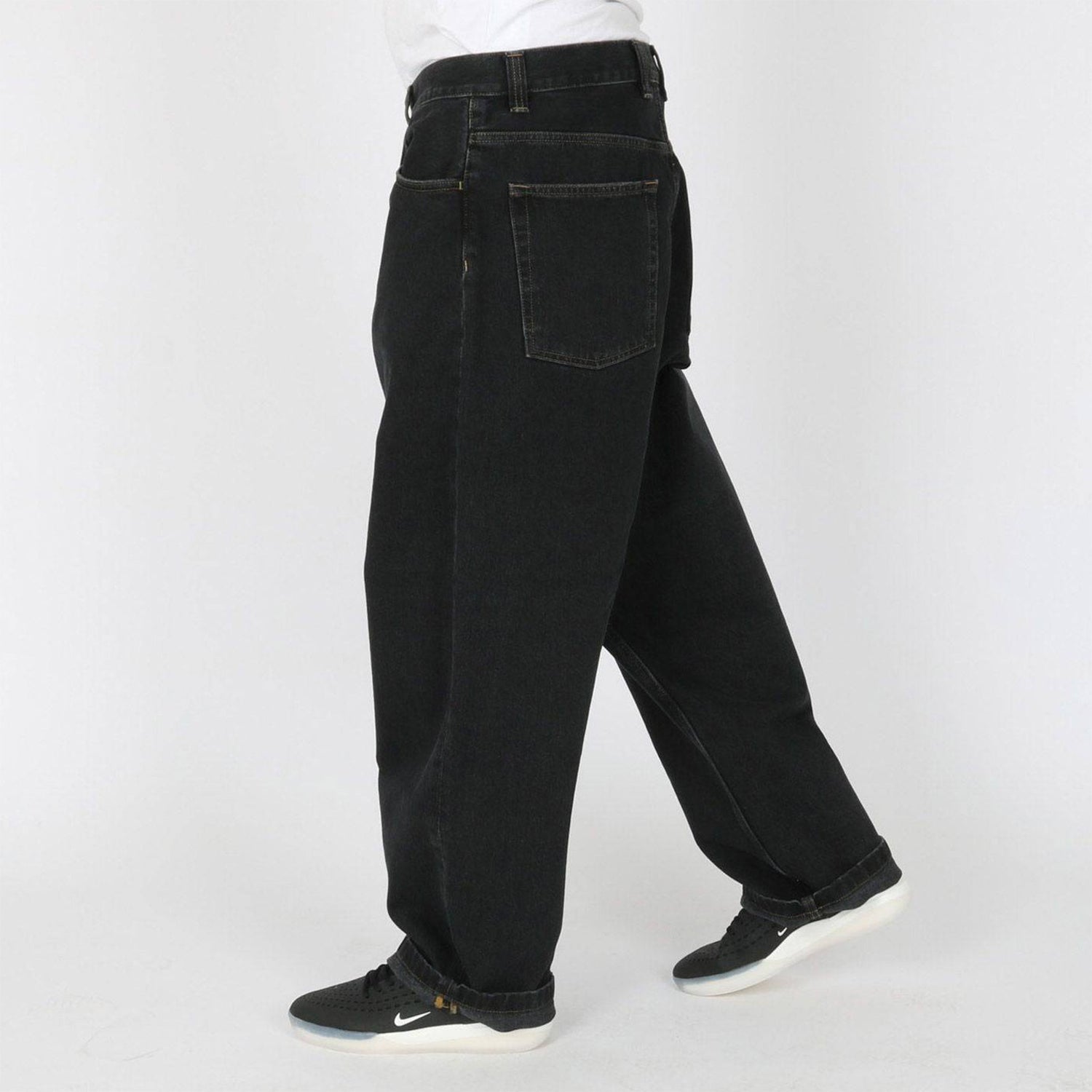 Carhartt WIP Brandon Baggy Pant - Black Stone Washed Schwarz Bild 2