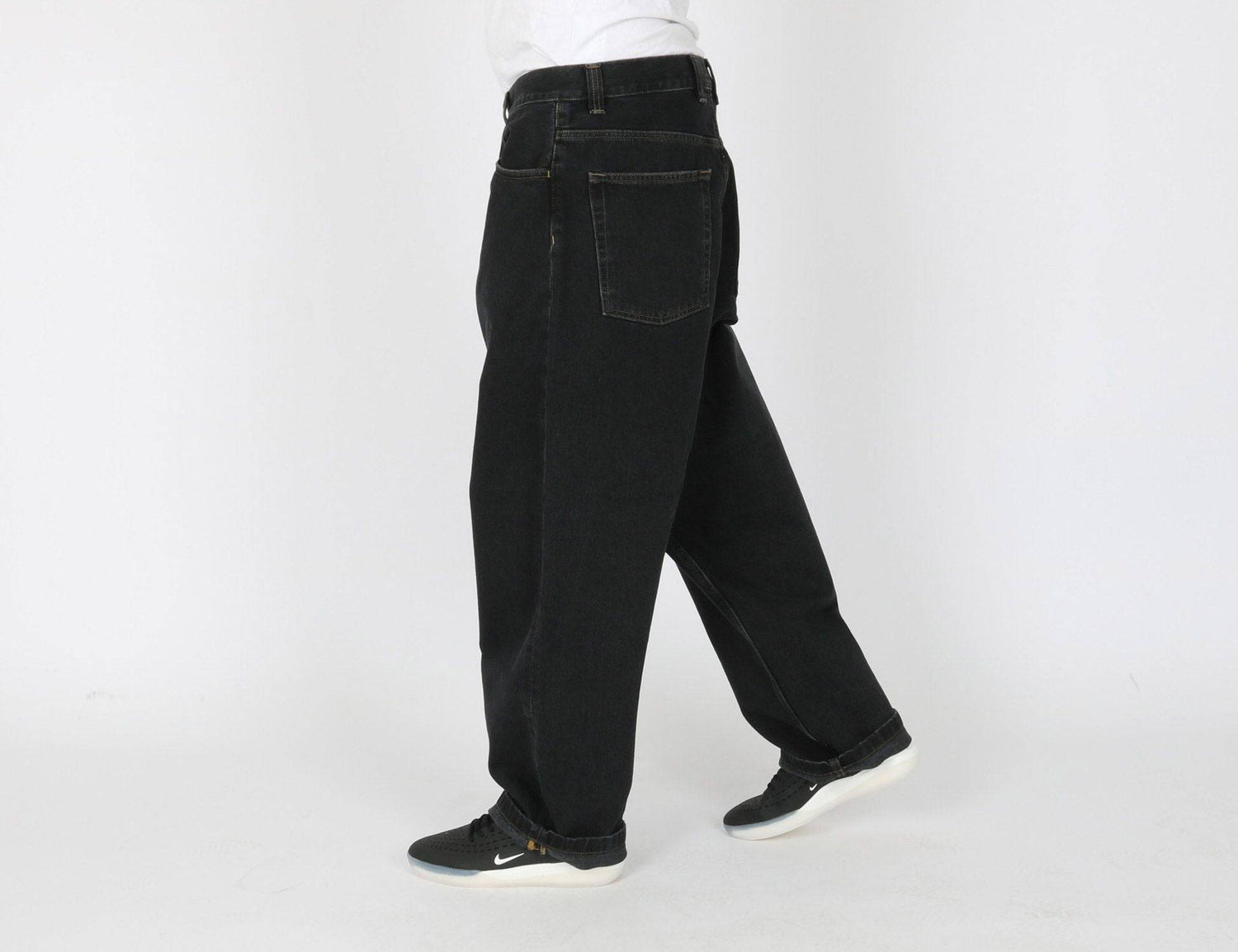 Carhartt WIP Brandon Baggy Pant - Black Stone Washed Schwarz Bild 2