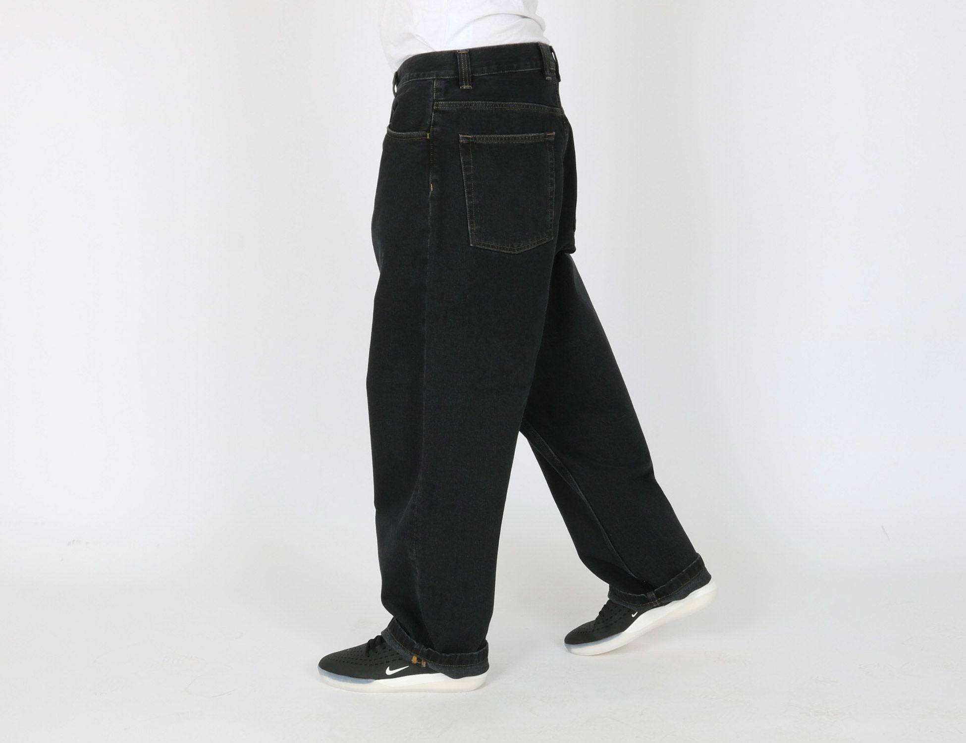 Carhartt WIP Brandon Baggy Pant - Black Stone Washed Schwarz Bild 2