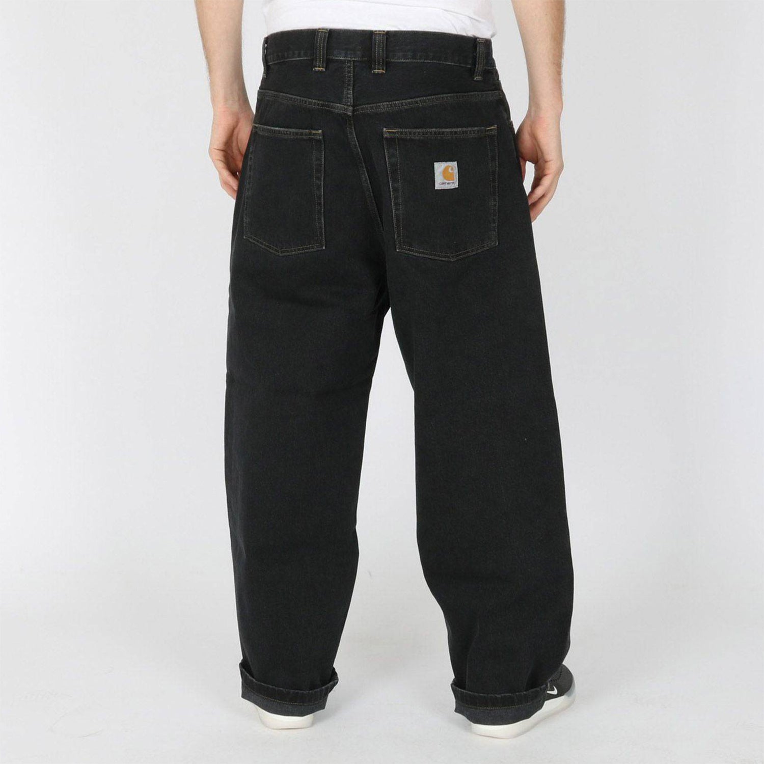 Carhartt WIP Brandon Baggy Pant - Black Stone Washed Schwarz Bild 3