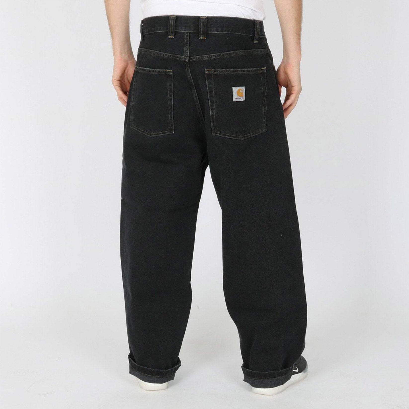 Carhartt WIP Brandon Baggy Pant - Black Stone Washed Schwarz Bild 3