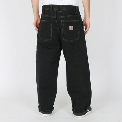 Carhartt WIP Brandon Baggy Pant - Black Stone Washed Schwarz Bild 3