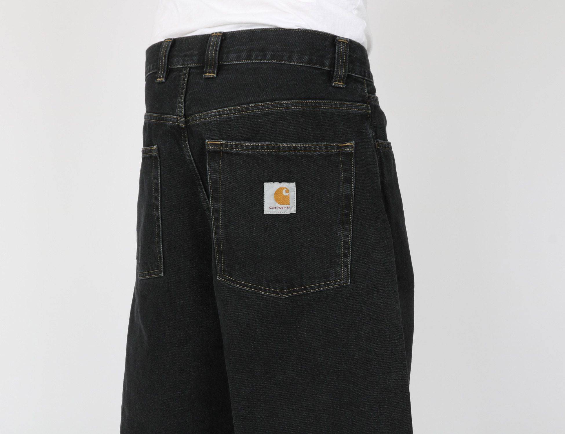 Carhartt WIP Brandon Baggy Pant - Black Stone Washed Schwarz Bild 4