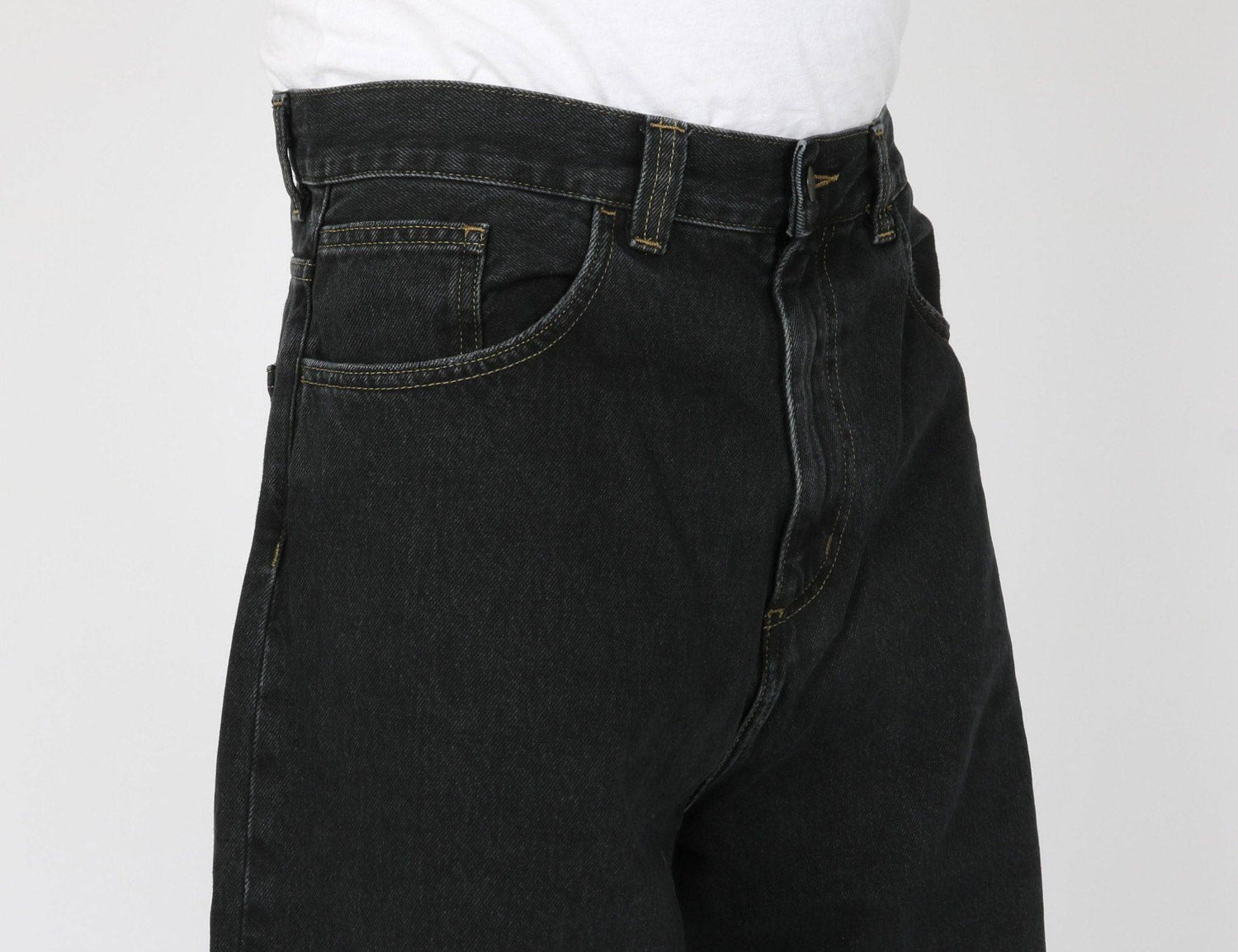 Carhartt WIP Brandon Baggy Pant - Black Stone Washed Schwarz Bild 5