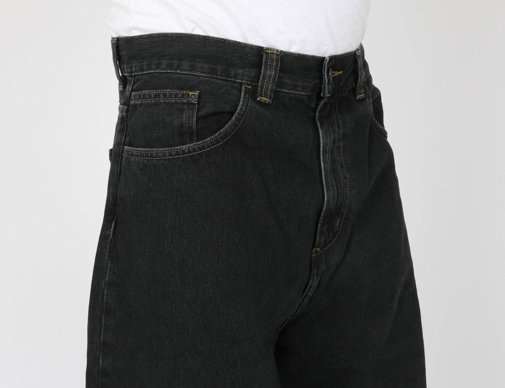 Carhartt WIP Brandon Baggy Pant - Black Stone Washed Schwarz Bild 5