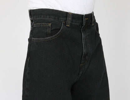 Carhartt WIP Brandon Baggy Pant - Black Stone Washed Schwarz Bild 5