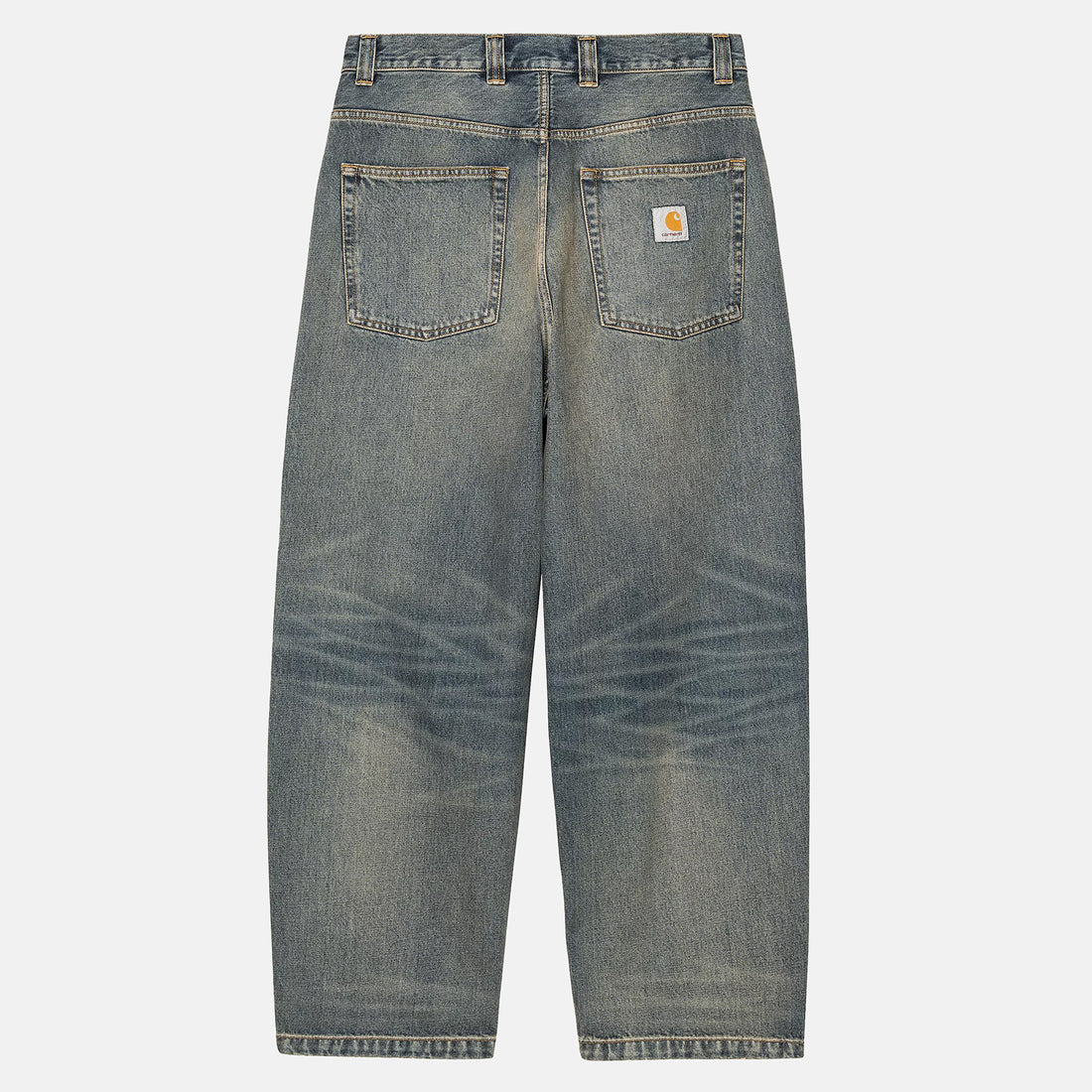 Carhartt WIP Brandon Baggy Pant - Blue Worn Used Wash Blau Bild 2