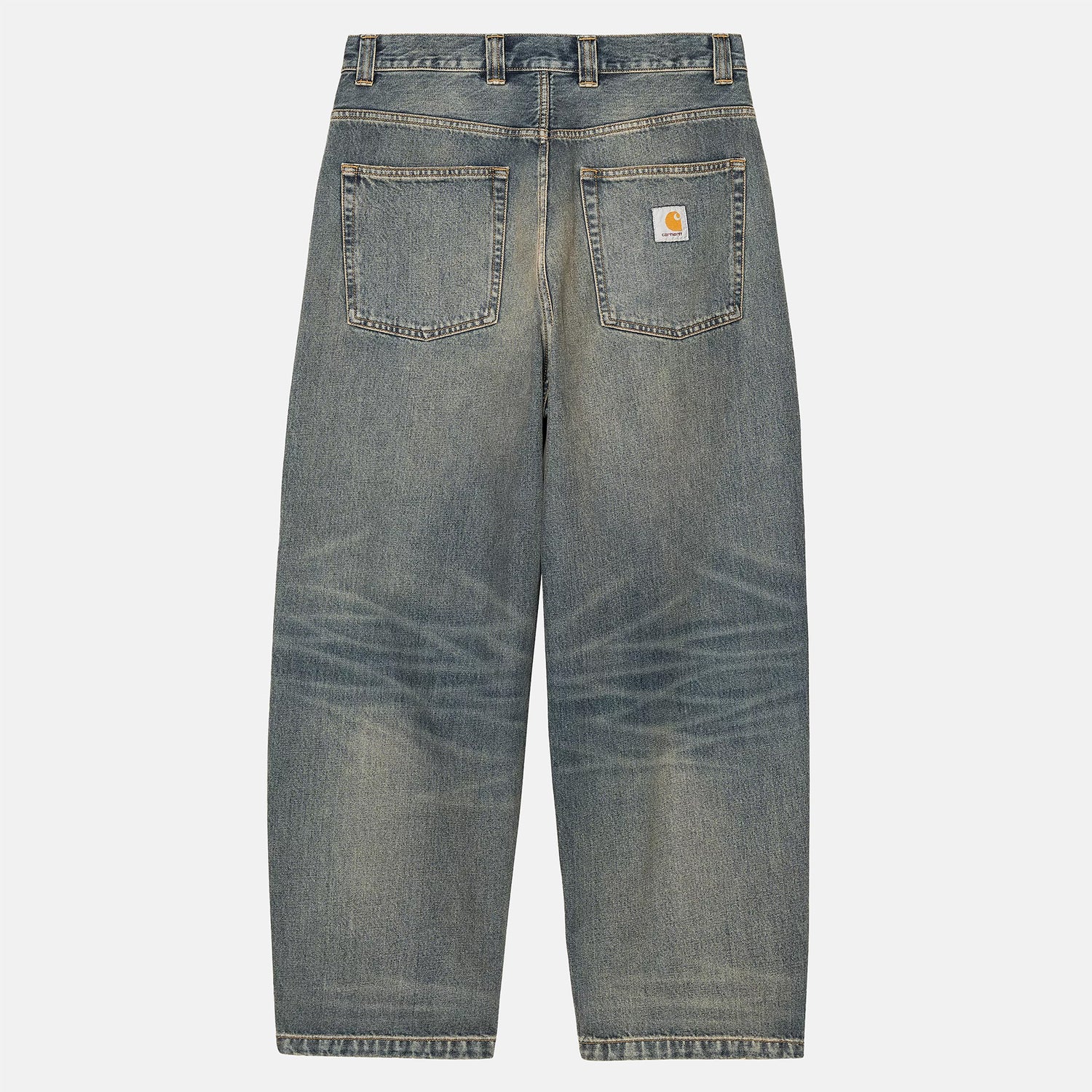 Carhartt WIP Brandon Baggy Pant - Blue Worn Used Wash Blau Bild 2