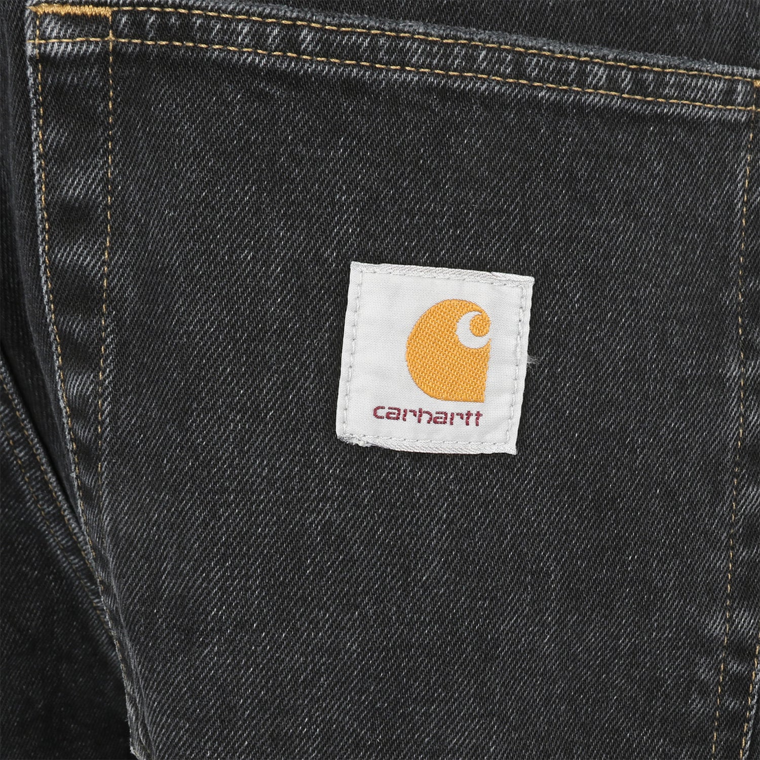 Carhartt WIP Brandon Baggy Short - Black Stone Washed Schwarz Bild 3
