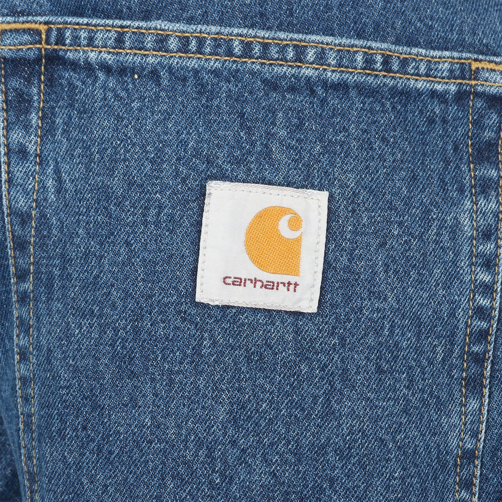 Carhartt WIP Brandon Baggy Short - Blue Stone Washed Blau Bild 3