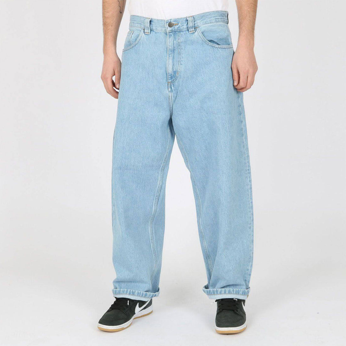 Carhartt WIP Brandon Pant - Blue Heavy Stone Bleached Blau Bild 1