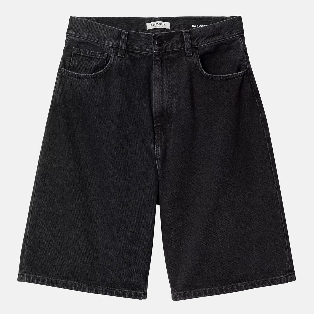 Carhartt WIP Brandon Short - Black Stone Washed Schwarz Bild 2