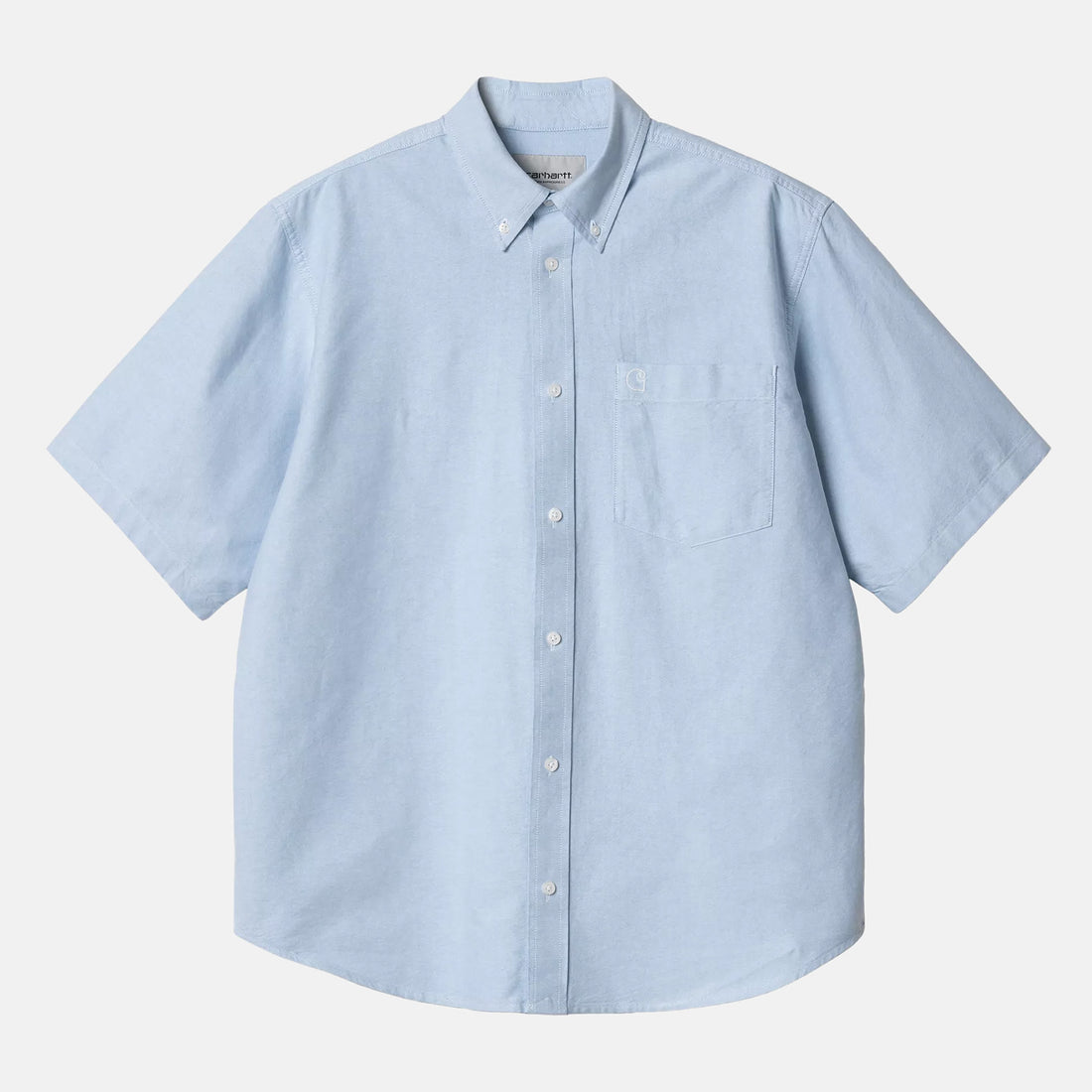 Carhartt WIP Braxton S/S Hemd - Bleach / Wax Blau Bild 1