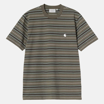 Carhartt WIP Bronson T-Shirt - Bronson Stripe / Cypress Grün Bild 1