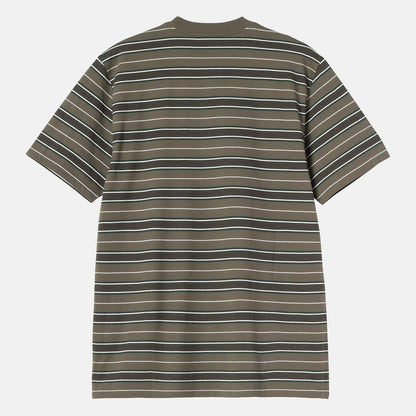 Carhartt WIP Bronson T-Shirt - Bronson Stripe / Cypress Grün Bild 2