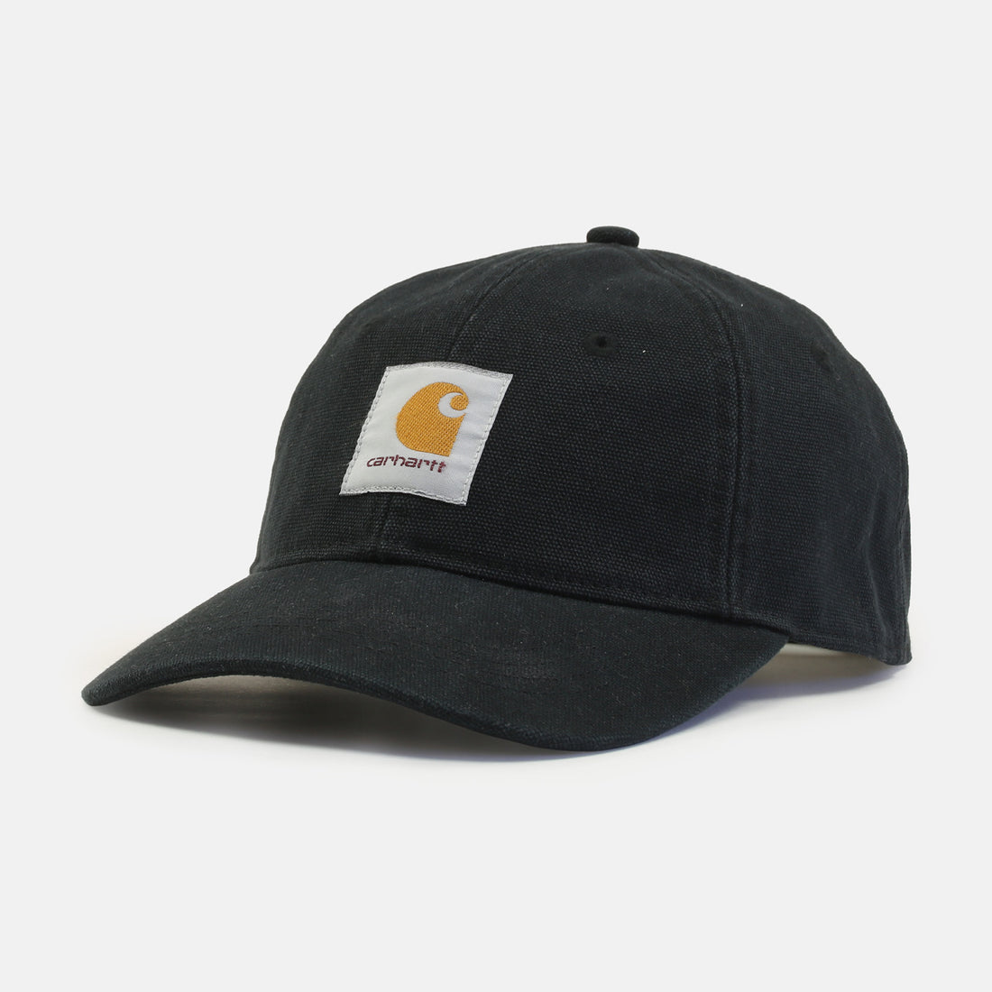 Carhartt WIP Canvas Cap - Black Stone Washed Schwarz Bild 1