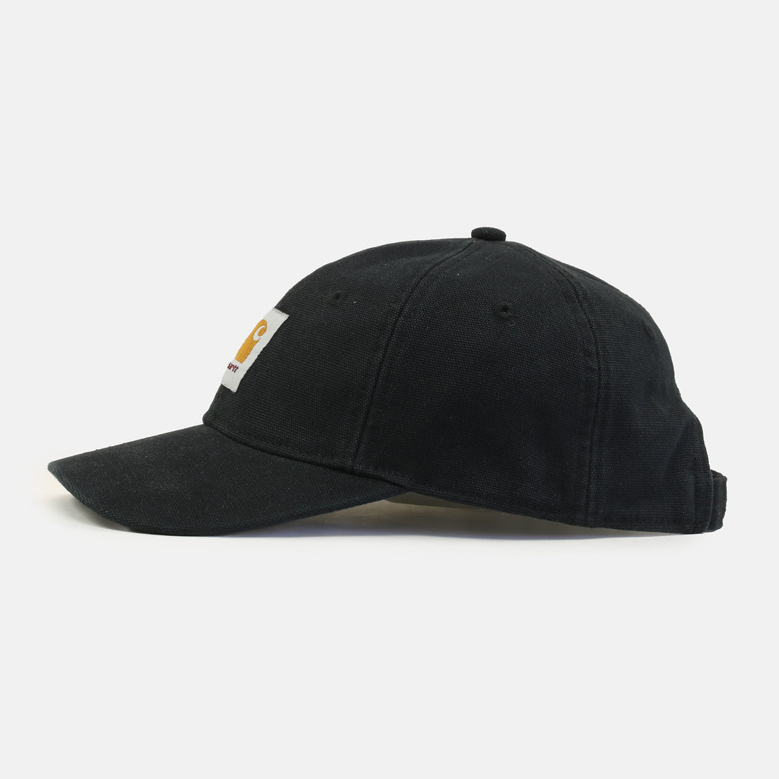 Carhartt WIP Canvas Cap - Black Stone Washed Schwarz Bild 2