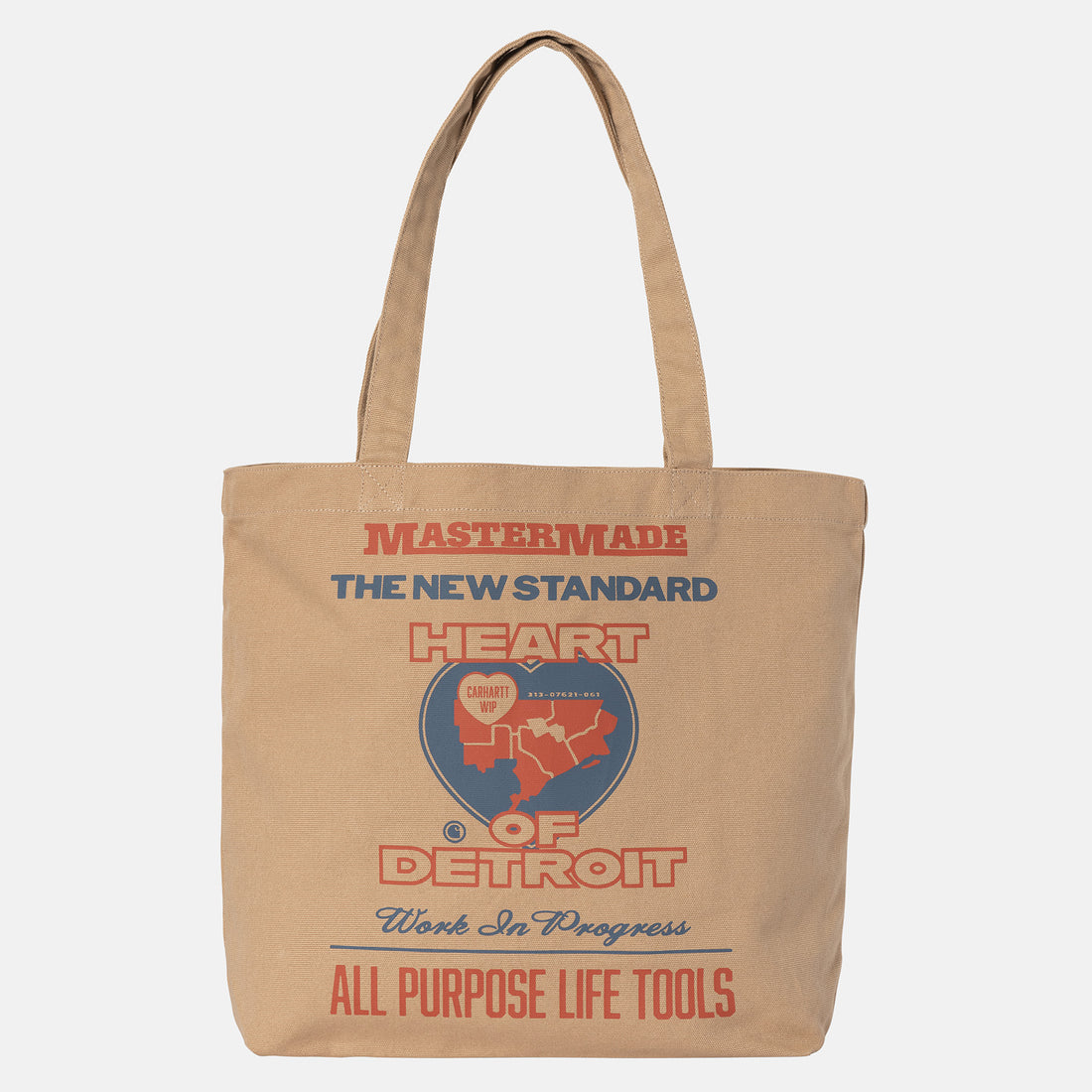 Carhartt WIP Canvas Graphic Tote Bag - Dusty H Brown Braun Bild 1