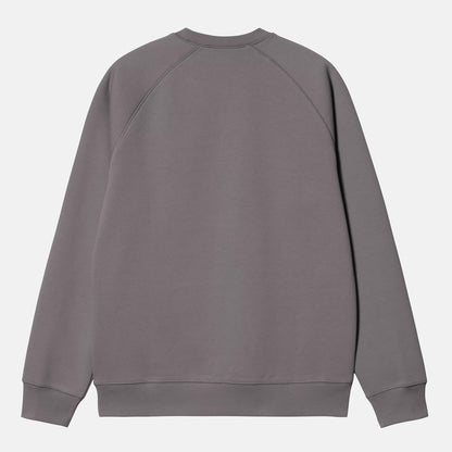 Carhartt WIP Chase Crewneck - Porphyry Grau Bild 2