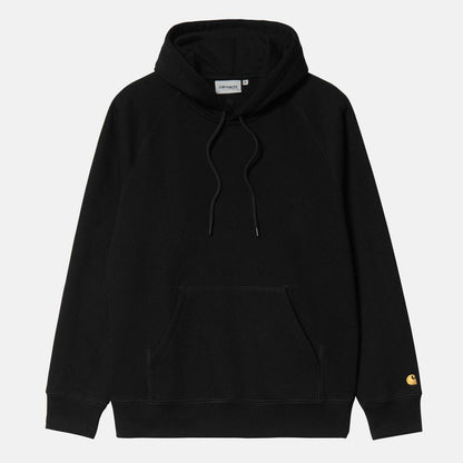 Carhartt WIP Chase Hoodie - Black / Gold Schwarz Bild 1