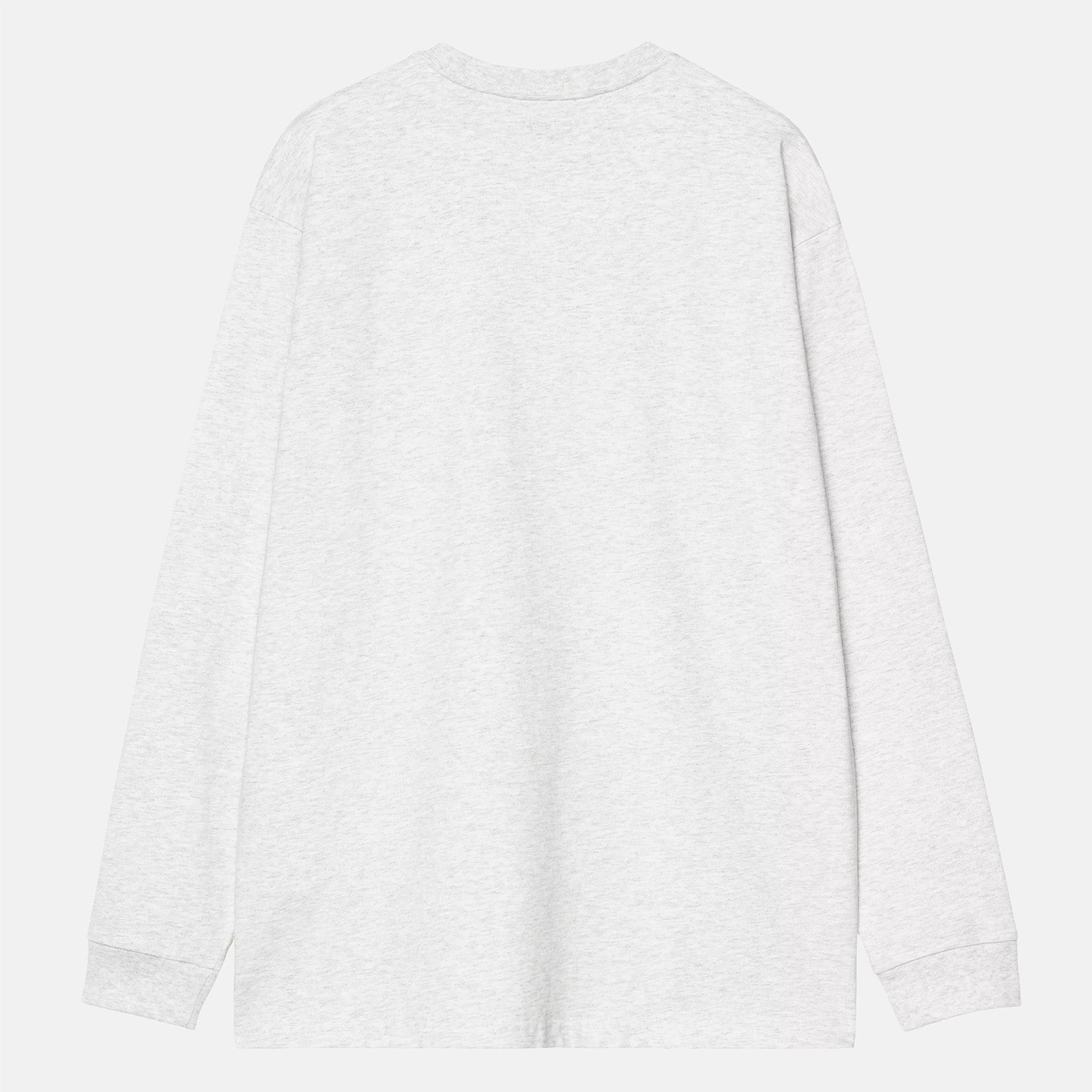 Carhartt WIP Chase Longsleeve - Ash Heather / Gold Grau Bild 2