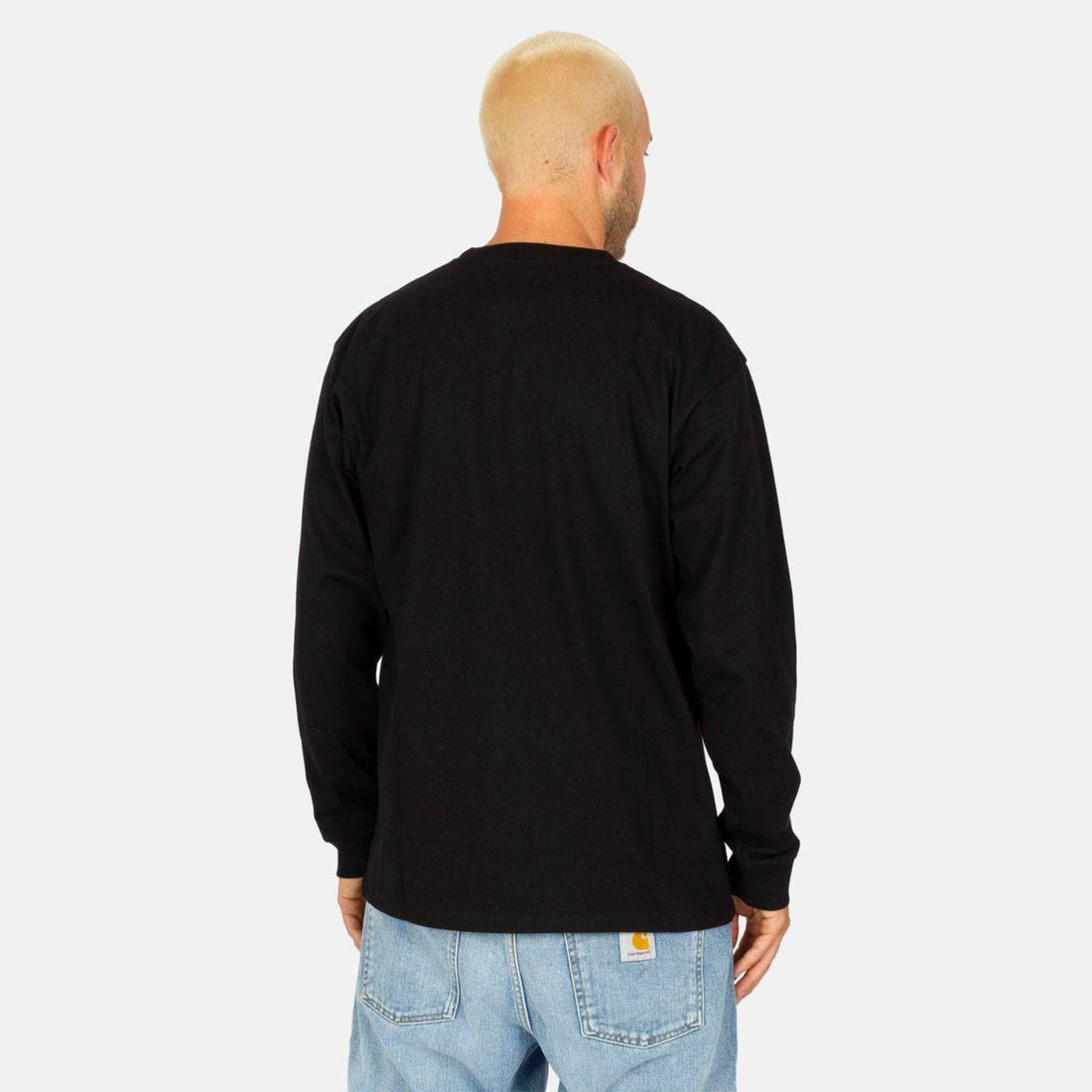 Carhartt WIP Chase Longsleeve - Black / Gold Schwarz Bild 2