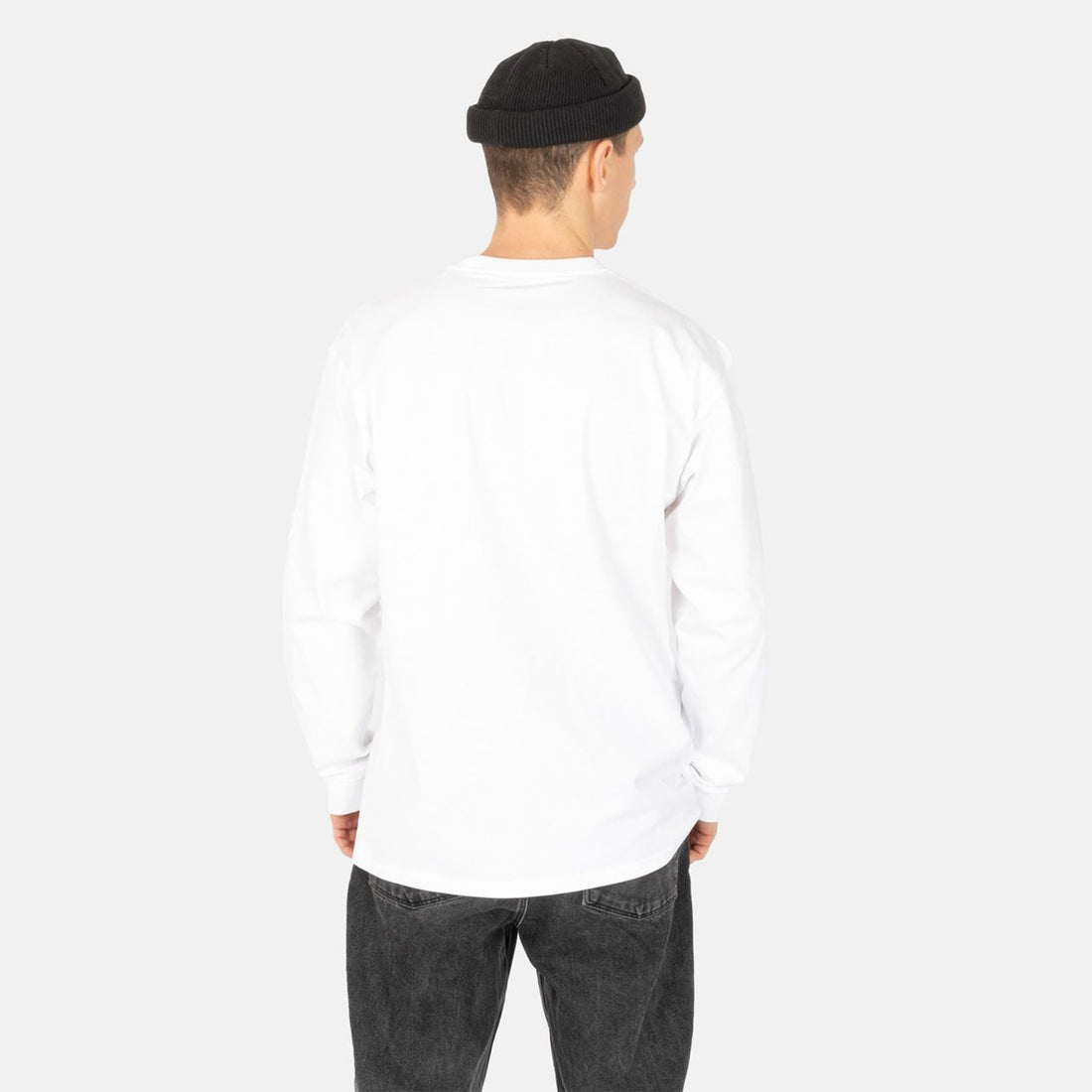 Carhartt WIP Chase Longsleeve - White / Gold Weiß Bild 2
