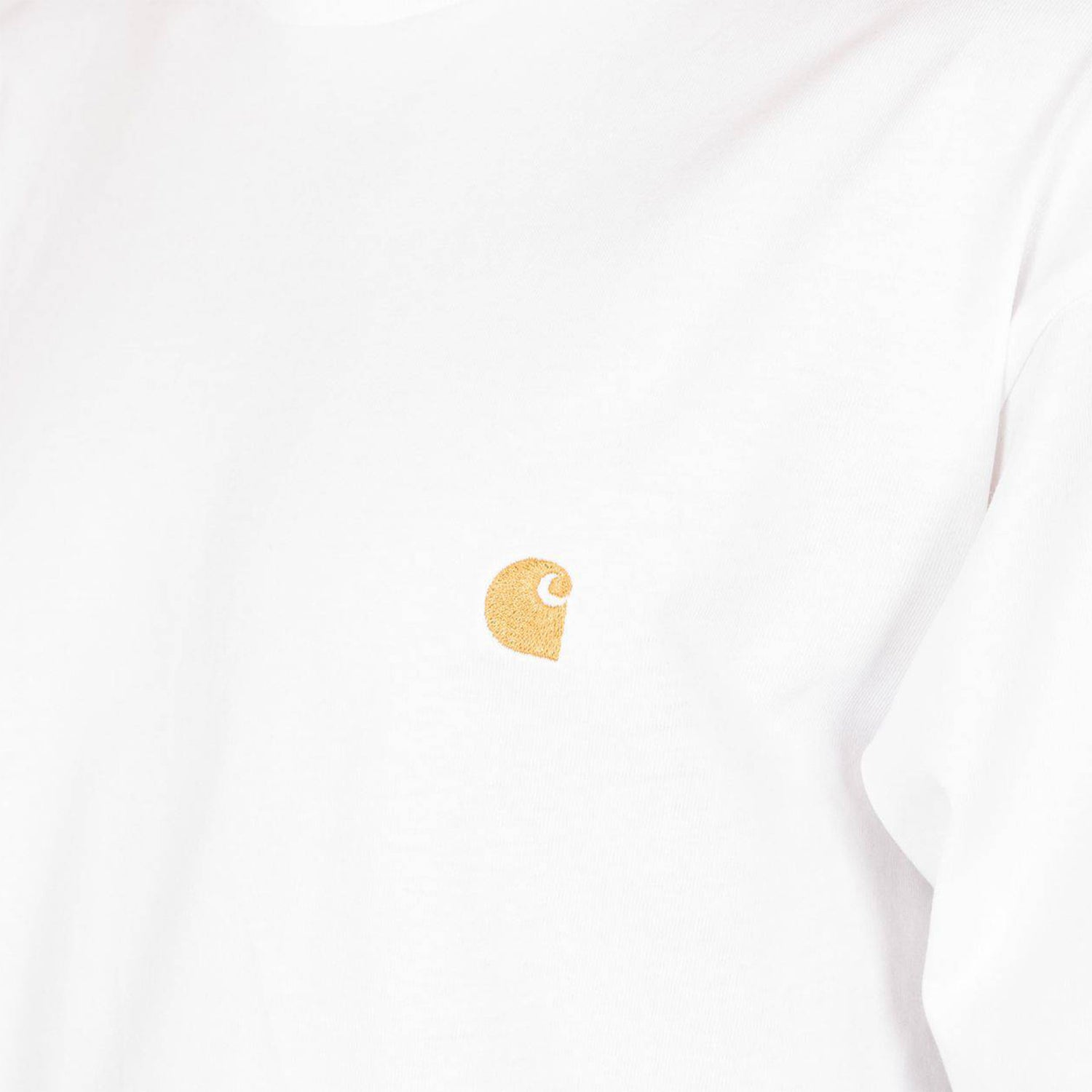 Carhartt WIP Chase Longsleeve - White / Gold Weiß Bild 3