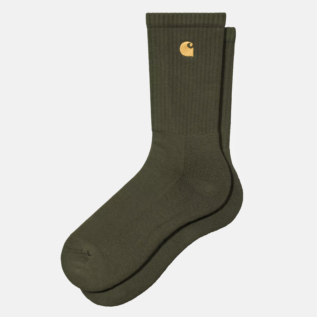 Carhartt WIP Chase Socke - Olive / Gold Grün Bild 1
