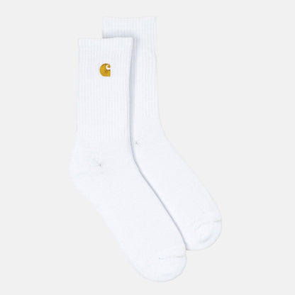 Carhartt WIP Chase Socken - White / Gold Weiß Bild 1