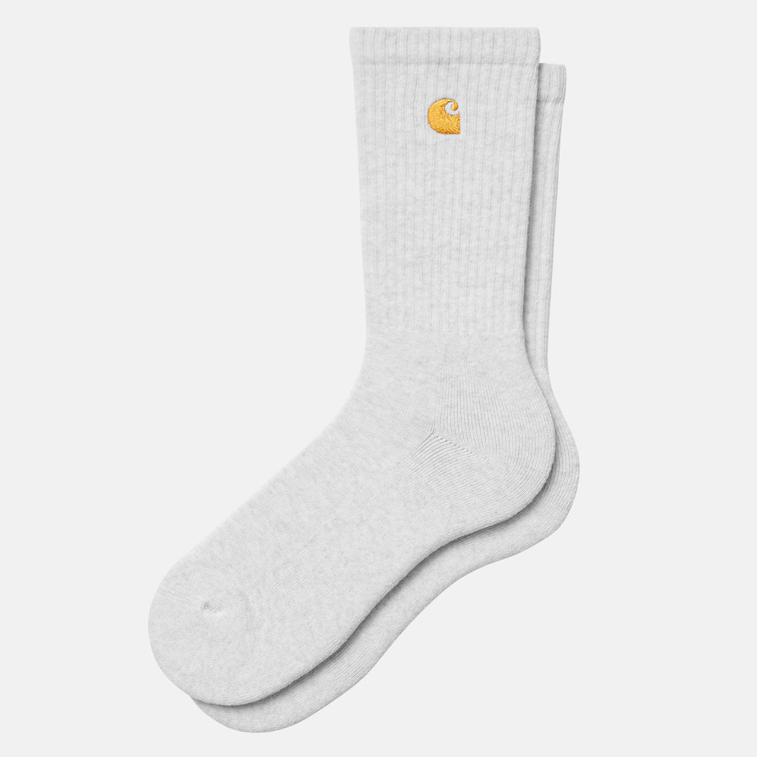 Carhartt WIP Chase Socks - Ash Heather / Gold Grau Bild 1