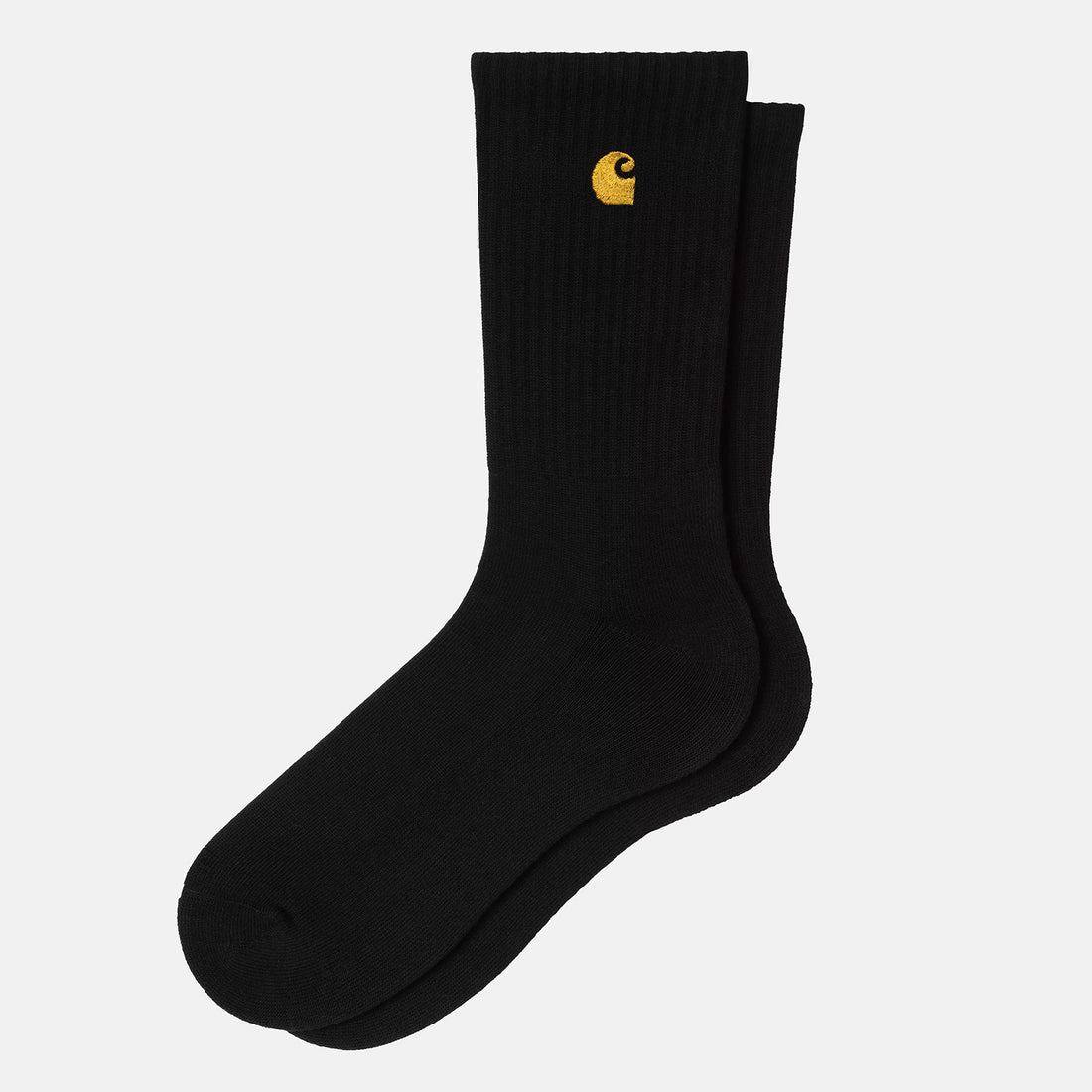 Carhartt WIP Chase Socks - Black / Gold Schwarz Bild 1