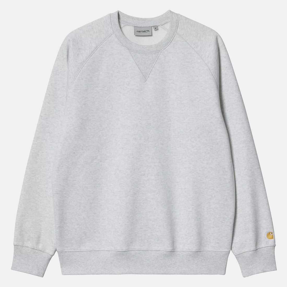 Carhartt WIP Chase Sweat Crewneck - Ash Heather / Gold Ash Heather Bild 1