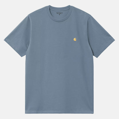 Carhartt WIP Chase T-Shirt - Angelite / Gold Blau Bild 1