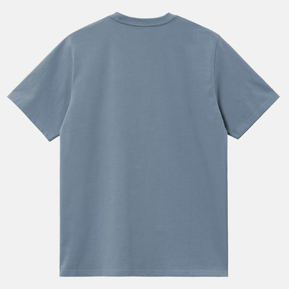 Carhartt WIP Chase T-Shirt - Angelite / Gold Blau Bild 2