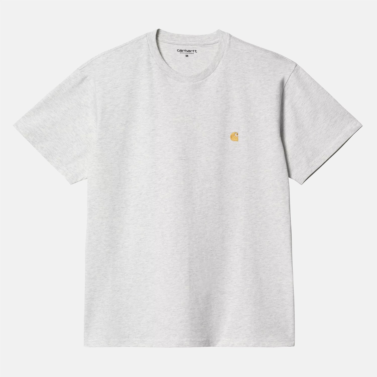 Carhartt WIP Chase T-Shirt - Ash Heather / Gold Grau Bild 1