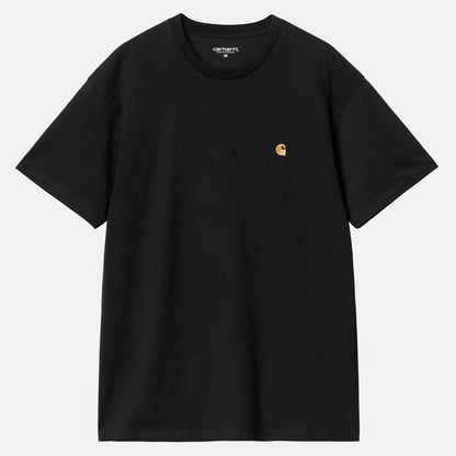 Carhartt WIP Chase T-Shirt - Black / Gold Schwarz Bild 1