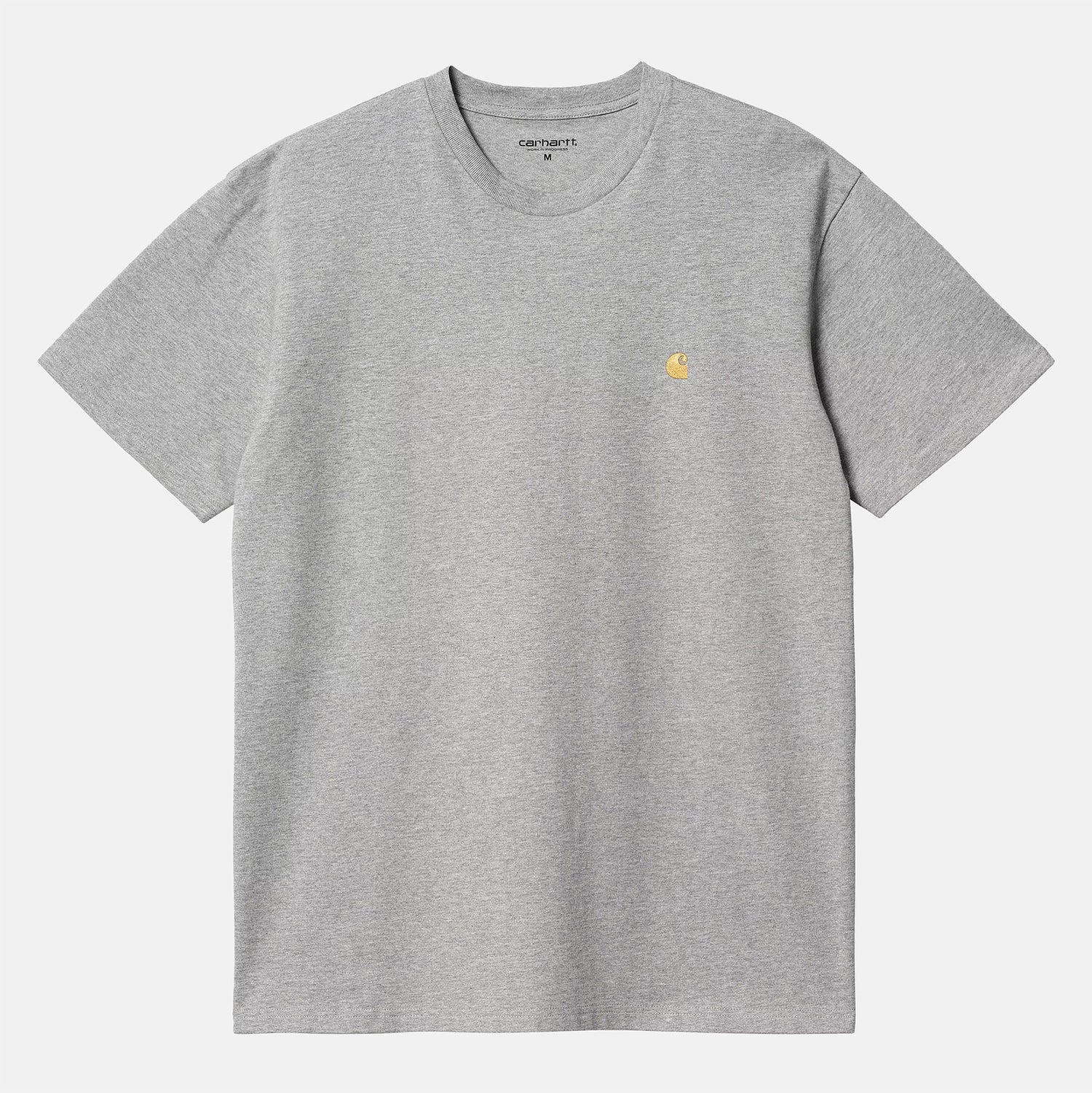 Carhartt WIP Chase T-Shirt - Grey Heather Grey Heather / Gold Bild 1