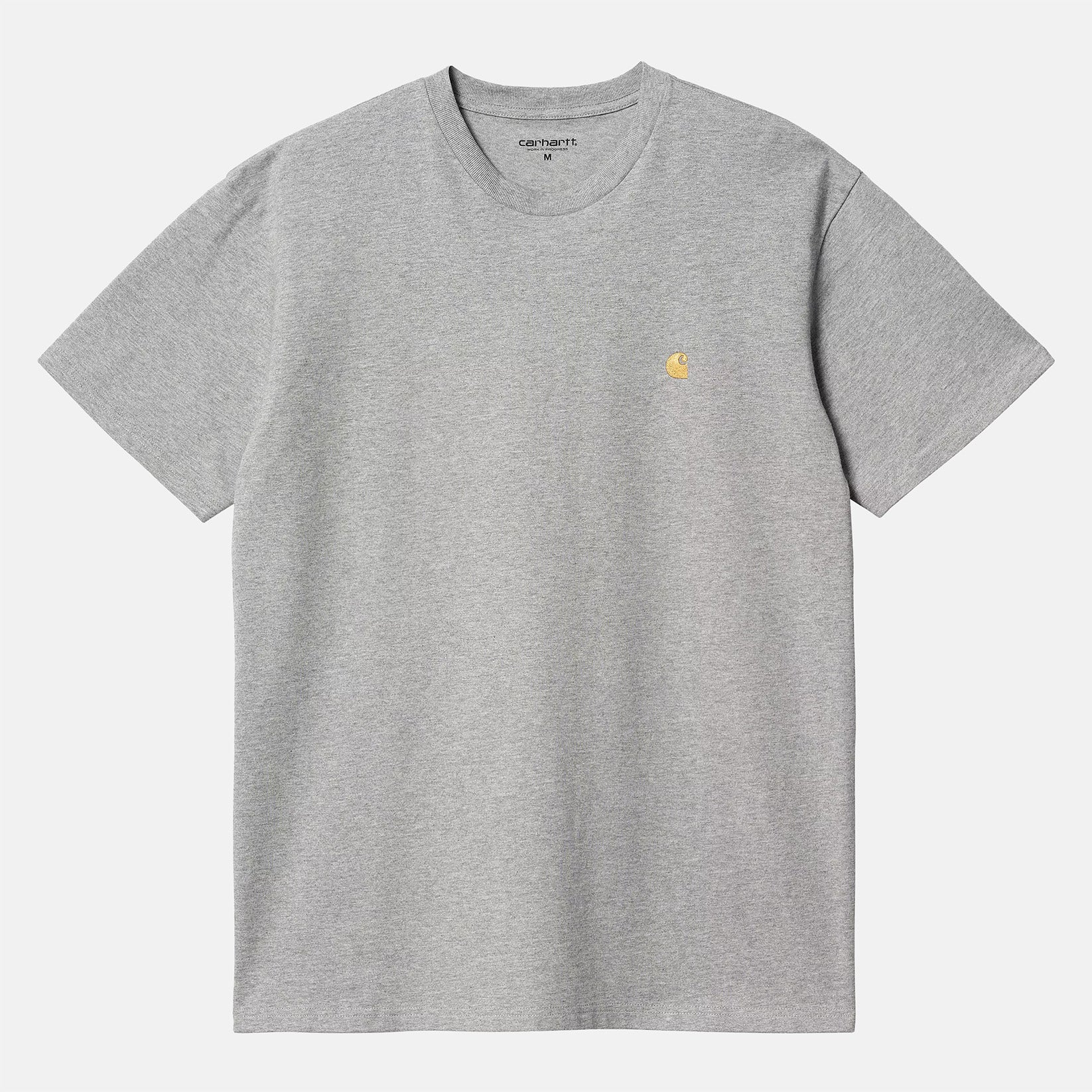 Carhartt WIP Chase T-Shirt - Grey Heather Grey Heather / Gold Bild 1