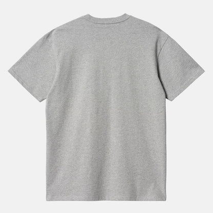 Carhartt WIP Chase T-Shirt - Grey Heather Grey Heather / Gold Bild 2