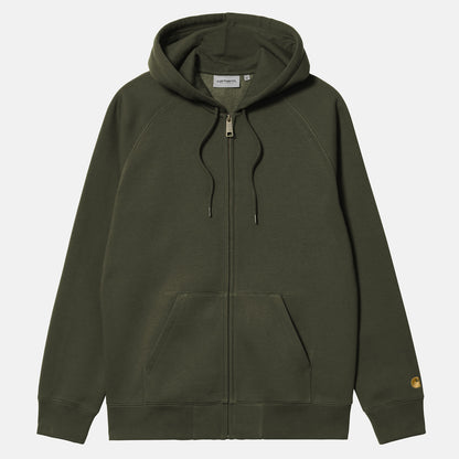 Carhartt WIP Chase Zip-Hoodie - Olive / Gold Grün Bild 1
