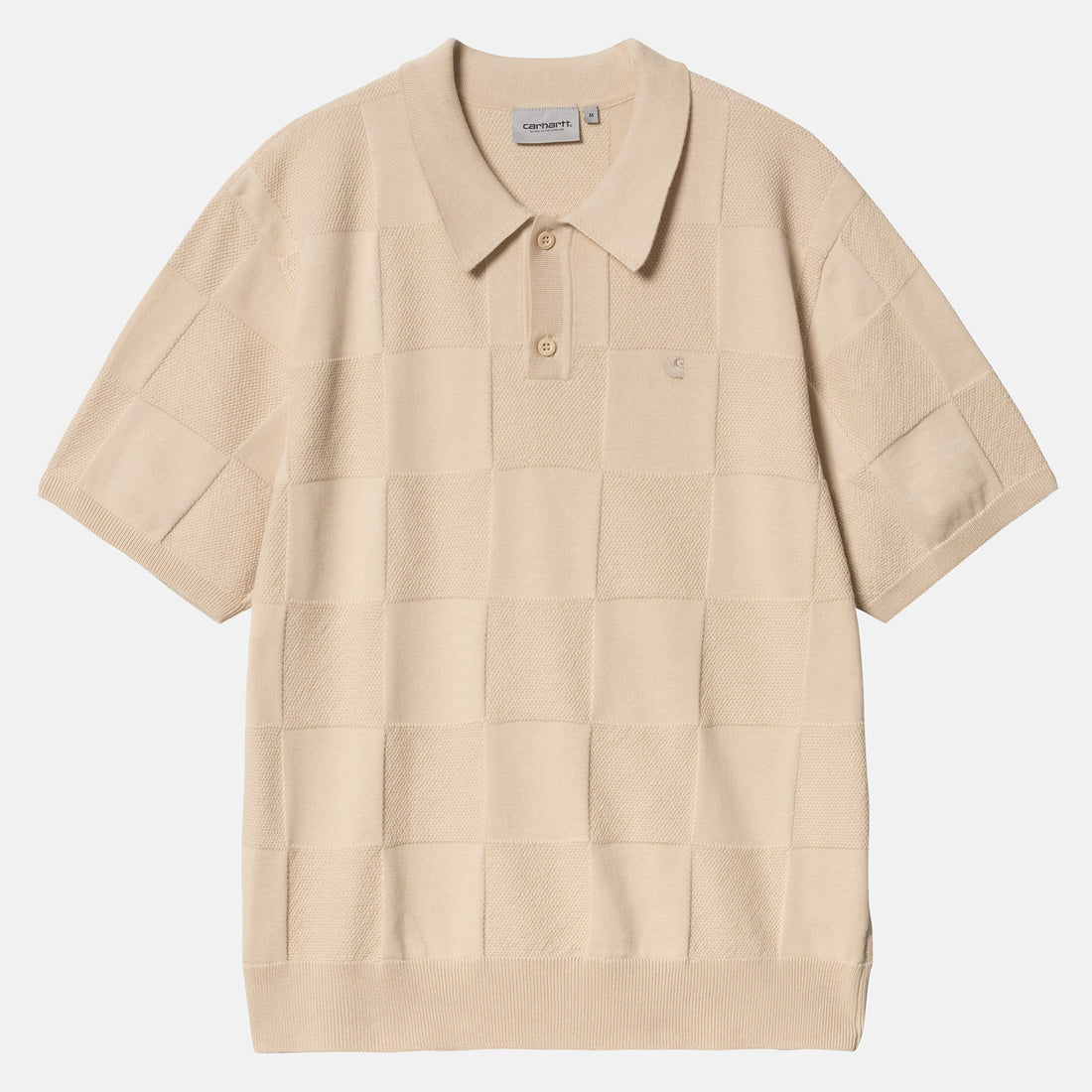 Carhartt WIP Checker Polo - Fleur De Sel Braun Bild 1